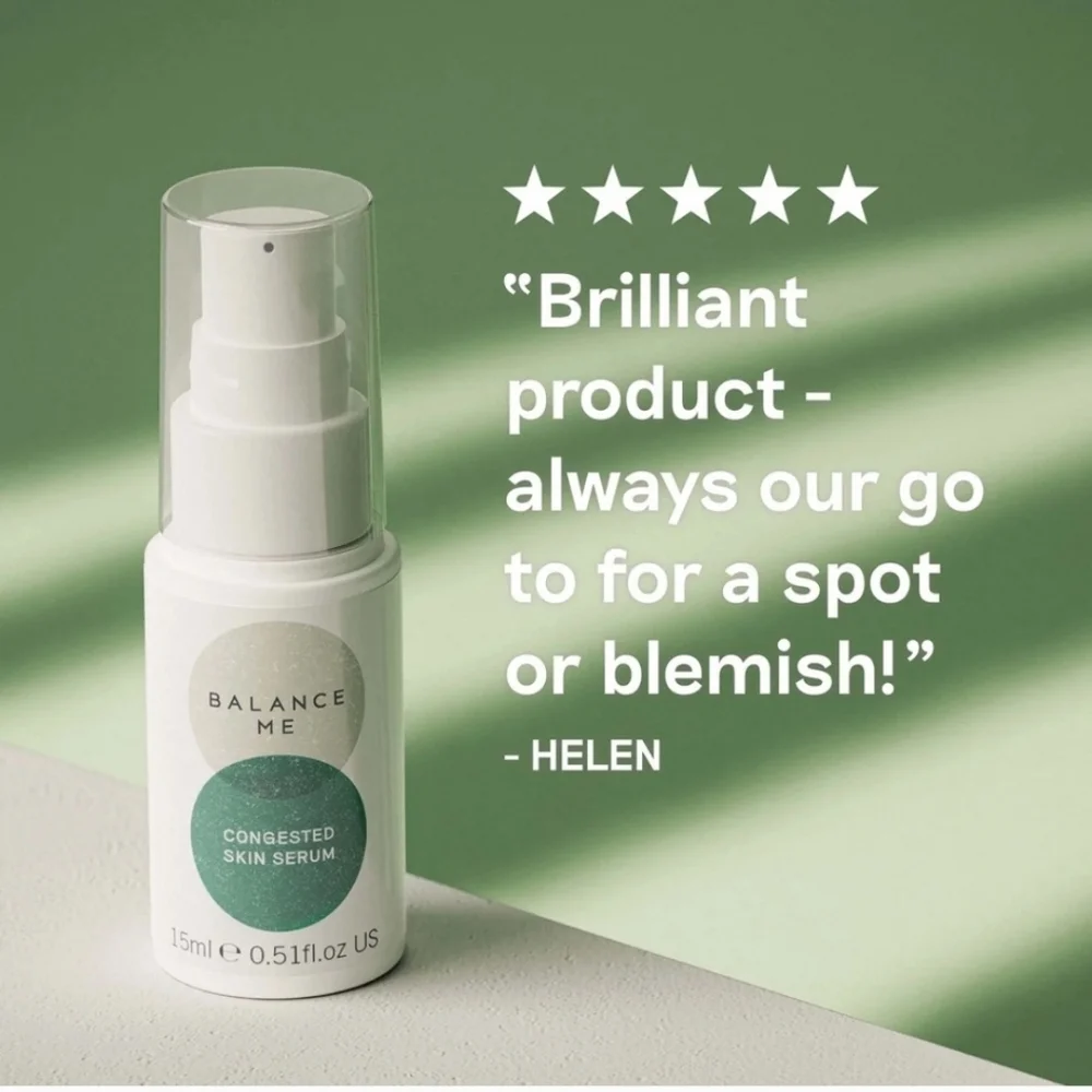 NIB Balance Me Congested Skin Serum Purify Clear